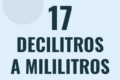Profesor en pizarra explicando cuanto es 17 decilitros en mililitros o como pasar de 17 dl a ml