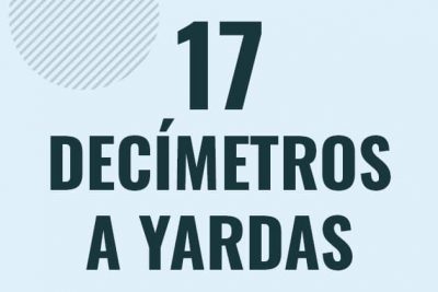 Profesor en pizarra explicando cuanto es 17 decimetros en yardas o como pasar de 17 dm a yd