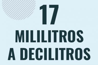 Profesor en pizarra explicando cuanto es 17 mililitros en decilitros o como pasar de 17 ml a dl