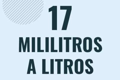 Profesor en pizarra explicando cuanto es 17 mililitros en litros o como pasar de 17 ml a l