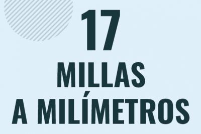 Profesor en pizarra explicando cuanto es 17 millas en milimetros o como pasar de 17 mi a mm