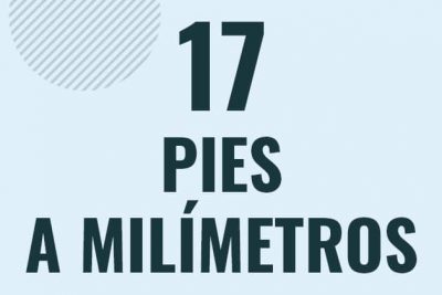 Profesor en pizarra explicando cuanto es 17 pies en milimetros o como pasar de 17 ft a mm