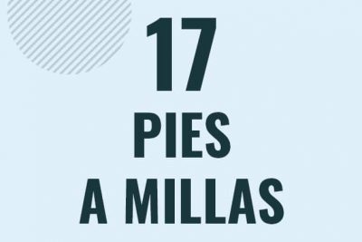 Profesor en pizarra explicando cuanto es 17 pies en millas o como pasar de 17 ft a mi