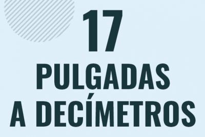 Profesor en pizarra explicando cuanto es 17 pulgadas en decimetros o como pasar de 17 in a dm