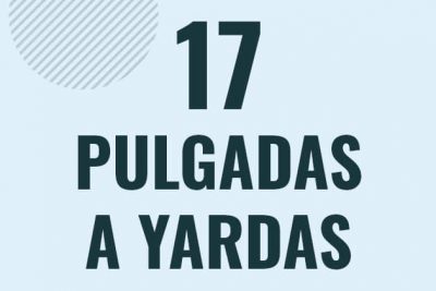 Profesor en pizarra explicando cuanto es 17 pulgadas en yardas o como pasar de 17 in a yd