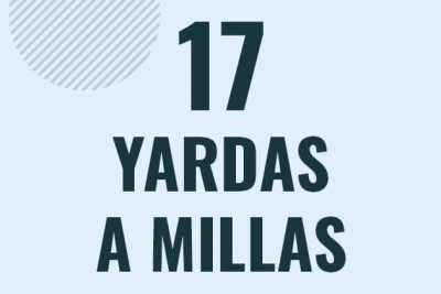 Profesor en pizarra explicando cuanto es 17 yardas en millas o como pasar de 17 yd a mi