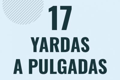 Profesor en pizarra explicando cuanto es 17 yardas en pulgadas o como pasar de 17 yd a in