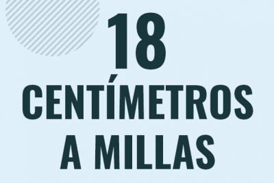 Profesor en pizarra explicando cuanto es 18 centimetros en millas o como pasar de 18 cm a mi