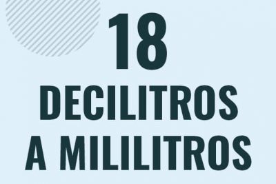 Profesor en pizarra explicando cuanto es 18 decilitros en mililitros o como pasar de 18 dl a ml