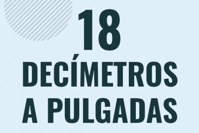 Profesor en pizarra explicando cuanto es 18 decimetros en pulgadas o como pasar de 18 dm a in