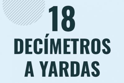 Profesor en pizarra explicando cuanto es 18 decimetros en yardas o como pasar de 18 dm a yd