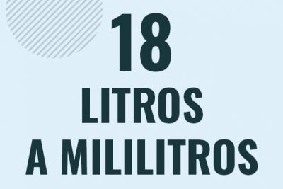 Profesor en pizarra explicando cuanto es 18 litros en mililitros o como pasar de 18 l a ml