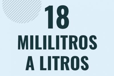 Profesor en pizarra explicando cuanto es 18 mililitros en litros o como pasar de 18 ml a l