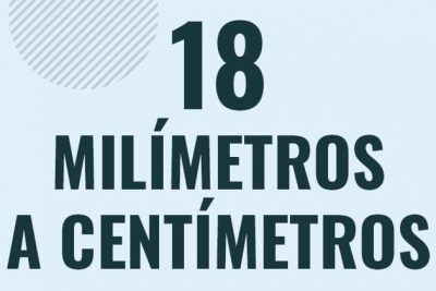 Profesor en pizarra explicando cuanto es 18 milimetros en centimetros o como pasar de 18 mm a cm