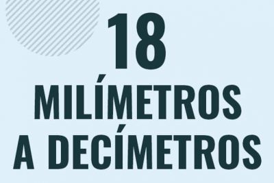 Profesor en pizarra explicando cuanto es 18 milimetros en decimetros o como pasar de 18 mm a dm