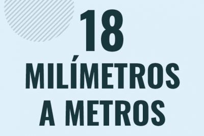 Profesor en pizarra explicando cuanto es 18 milimetros en metros o como pasar de 18 mm a m