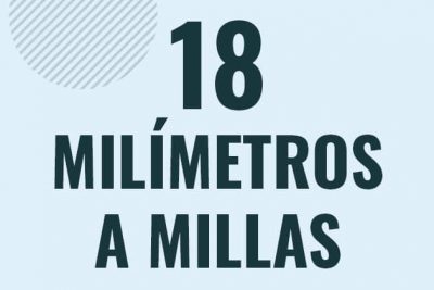 Profesor en pizarra explicando cuanto es 18 milimetros en millas o como pasar de 18 mm a mi