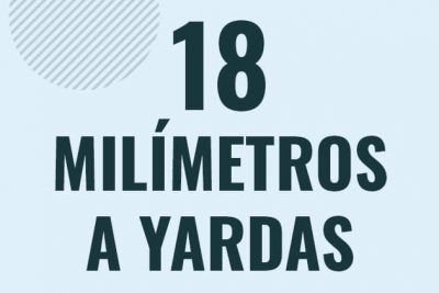 Profesor en pizarra explicando cuanto es 18 milimetros en yardas o como pasar de 18 mm a yd