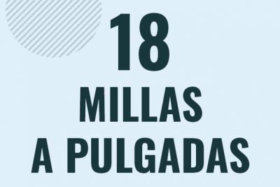 Profesor en pizarra explicando cuanto es 18 millas en pulgadas o como pasar de 18 mi a in