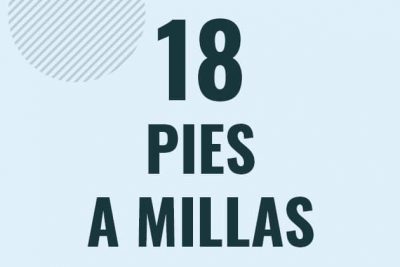 Profesor en pizarra explicando cuanto es 18 pies en millas o como pasar de 18 ft a mi
