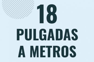 Profesor en pizarra explicando cuanto es 18 pulgadas en metros o como pasar de 18 in a m