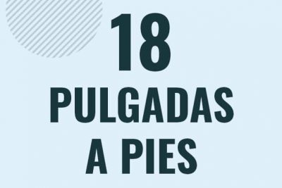 Profesor en pizarra explicando cuanto es 18 pulgadas en pies o como pasar de 18 in a ft