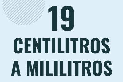 Profesor en pizarra explicando cuanto es 19 centilitros en mililitros o como pasar de 19 cl a ml
