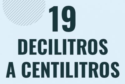 Profesor en pizarra explicando cuanto es 19 decilitros en centilitros o como pasar de 19 dl a cl