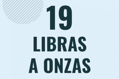 Profesor en pizarra explicando cuanto es 19 libras en onzas o como pasar de 19 lb a oz