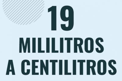 Profesor en pizarra explicando cuanto es 19 mililitros en centilitros o como pasar de 19 ml a cl