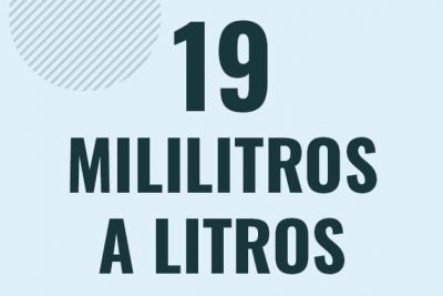 Profesor en pizarra explicando cuanto es 19 mililitros en litros o como pasar de 19 ml a l