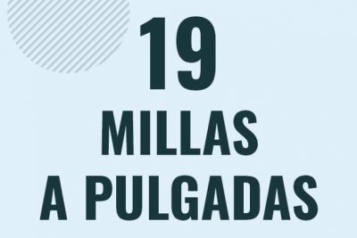 Profesor en pizarra explicando cuanto es 19 millas en pulgadas o como pasar de 19 mi a in
