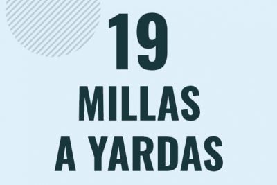 Profesor en pizarra explicando cuanto es 19 millas en yardas o como pasar de 19 mi a yd