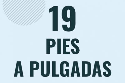 Profesor en pizarra explicando cuanto es 19 pies en pulgadas o como pasar de 19 ft a in
