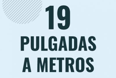 Profesor en pizarra explicando cuanto es 19 pulgadas en metros o como pasar de 19 in a m