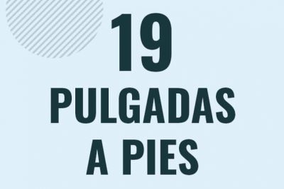 Profesor en pizarra explicando cuanto es 19 pulgadas en pies o como pasar de 19 in a ft