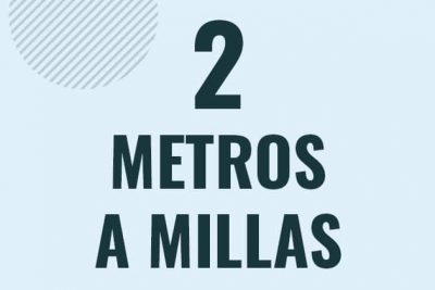 Profesor en pizarra explicando cuanto es 2 metros en millas o como pasar de 2 m a mi