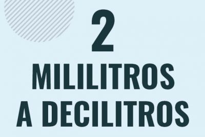 Profesor en pizarra explicando cuanto es 2 mililitros en decilitros o como pasar de 2 ml a dl