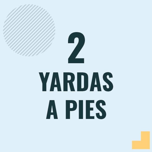 Conversión de 2 yardas a pies Profesor en pizarra explicando cuanto es 2 yardas en pies o como pasar de 2 yd a ft