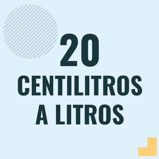 Conversión de 20 centilitros a litros Profesor en pizarra explicando cuanto es 20 centilitros en litros o como pasar de 20 cl a l