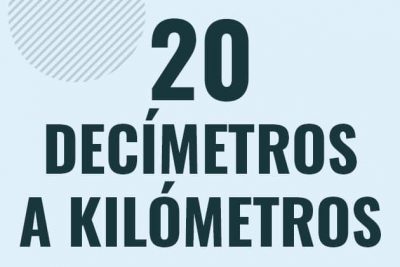 Profesor en pizarra explicando cuanto es 20 decimetros en kilometros o como pasar de 20 dm a km