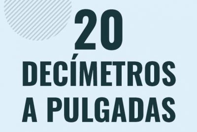 Profesor en pizarra explicando cuanto es 20 decimetros en pulgadas o como pasar de 20 dm a in