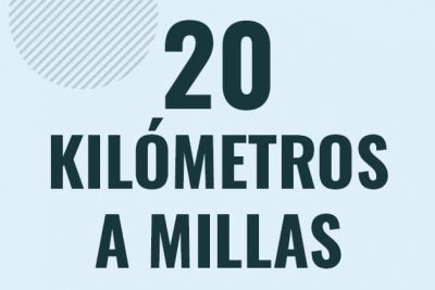 Profesor en pizarra explicando cuanto es 20 kilometros en millas o como pasar de 20 km a mi