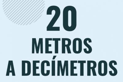 Profesor en pizarra explicando cuanto es 20 metros en decimetros o como pasar de 20 m a dm