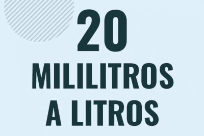Profesor en pizarra explicando cuanto es 20 mililitros en litros o como pasar de 20 ml a l