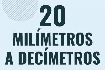 Profesor en pizarra explicando cuanto es 20 milimetros en decimetros o como pasar de 20 mm a dm