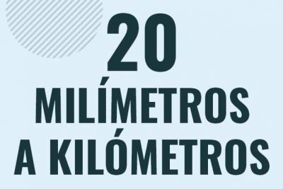 Profesor en pizarra explicando cuanto es 20 milimetros en kilometros o como pasar de 20 mm a km