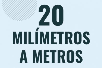 Profesor en pizarra explicando cuanto es 20 milimetros en metros o como pasar de 20 mm a m
