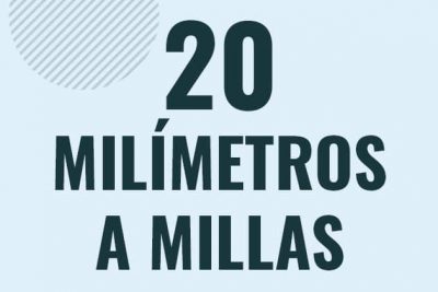 Profesor en pizarra explicando cuanto es 20 milimetros en millas o como pasar de 20 mm a mi