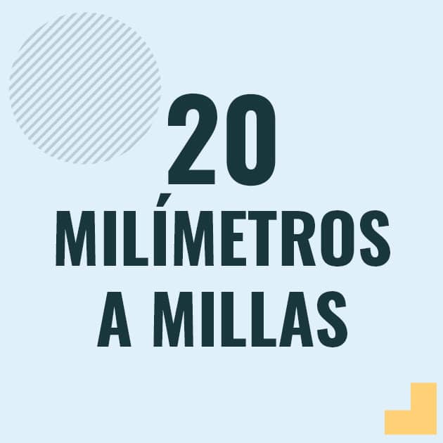 Conversión de 20 milimetros a millas Profesor en pizarra explicando cuanto es 20 milimetros en millas o como pasar de 20 mm a mi